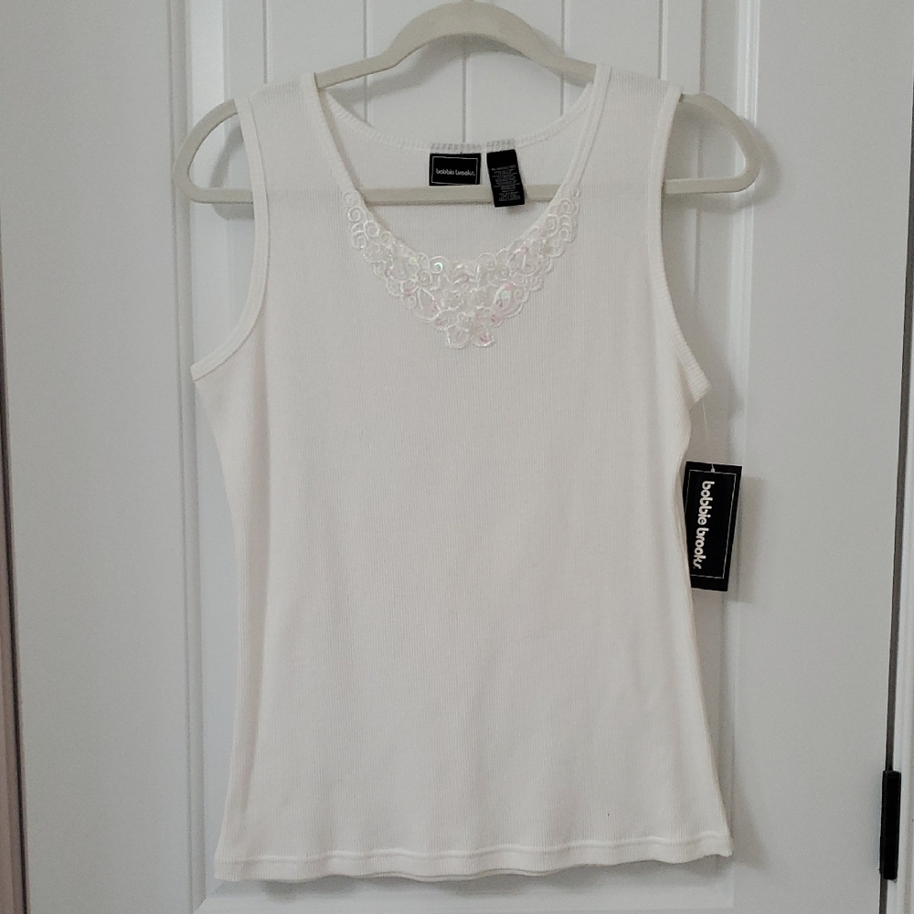 White Sleeveless Top